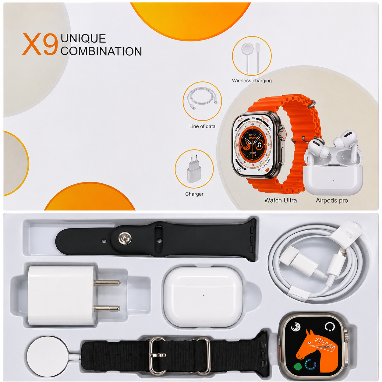 Combo reloj x9 ultra